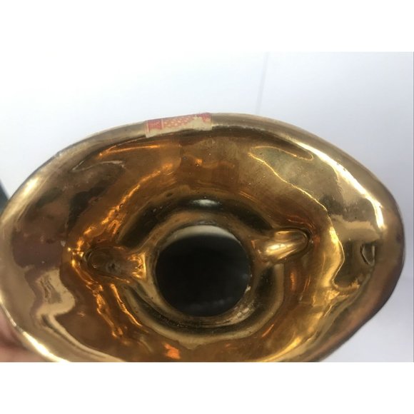 Vintage 1972 James B Jim Beam Weeping Gold Whisky Flowers Decanter Empty Bottle  - Picture 6 of 9